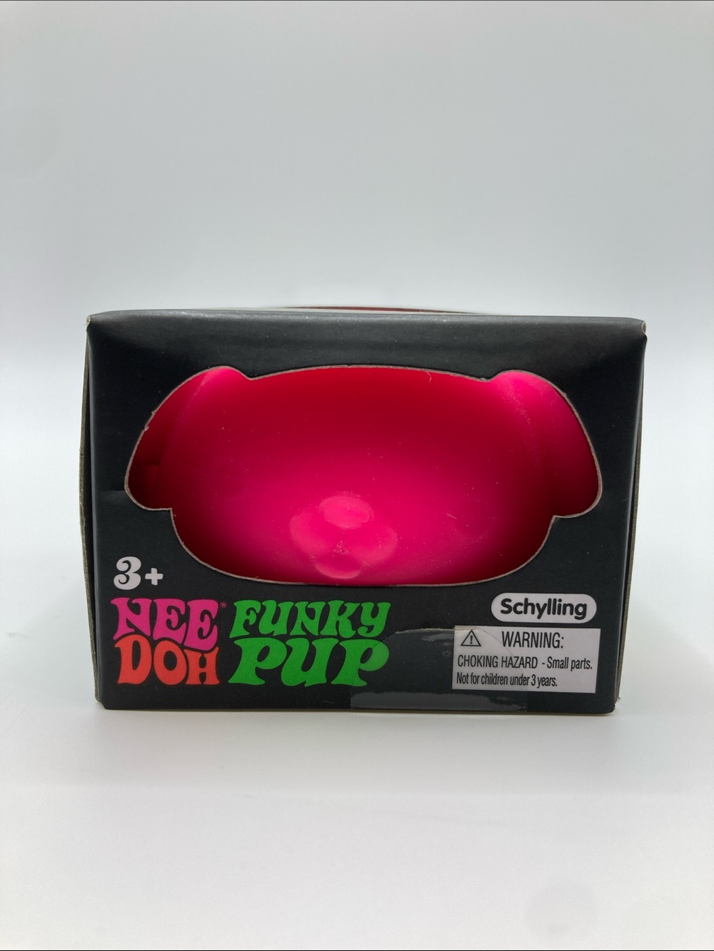 NIB Schylling NeeDoh Funky Pup Hot Pink Squishy Sensory Fidget Toy